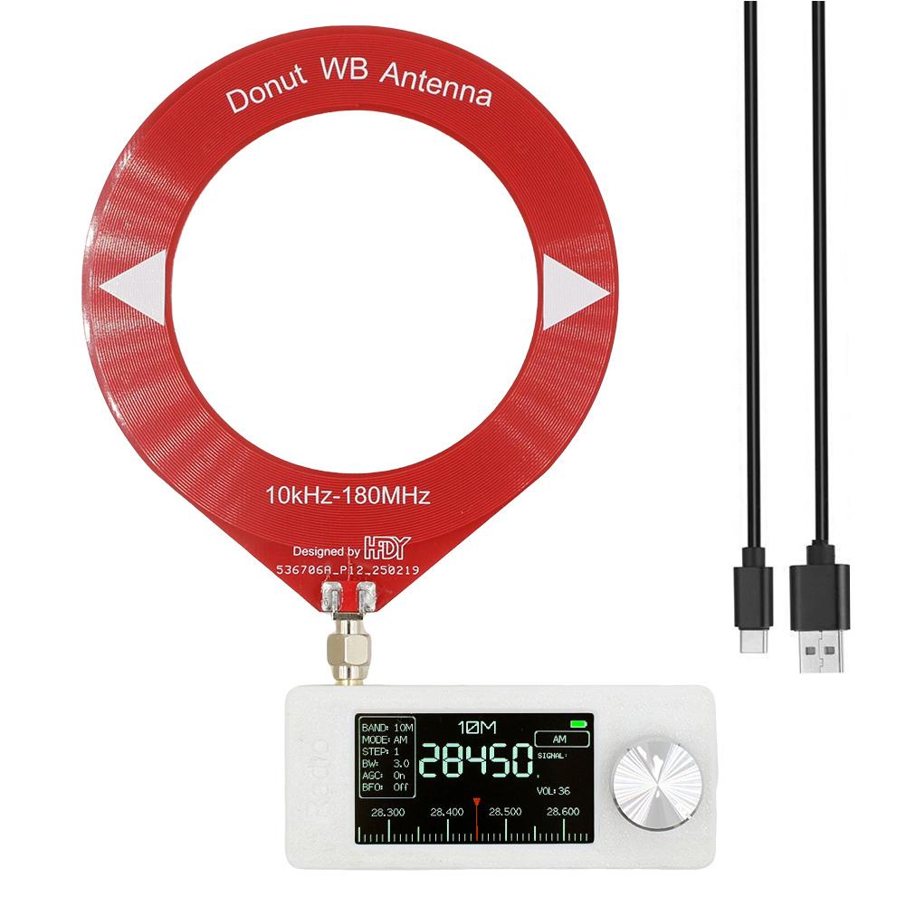 SI4732 0.5-108mhz All Band Radio Receiver LSB USB AM FM FM/AM Radio W/ Antenna 1.9inch IPS Screen HF SW MW VHF Pocket Mini Radio