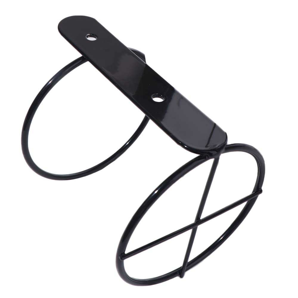 Simple Wall Mounted Wine Bottle Holder Black Wine Bottle Display Holder for Home