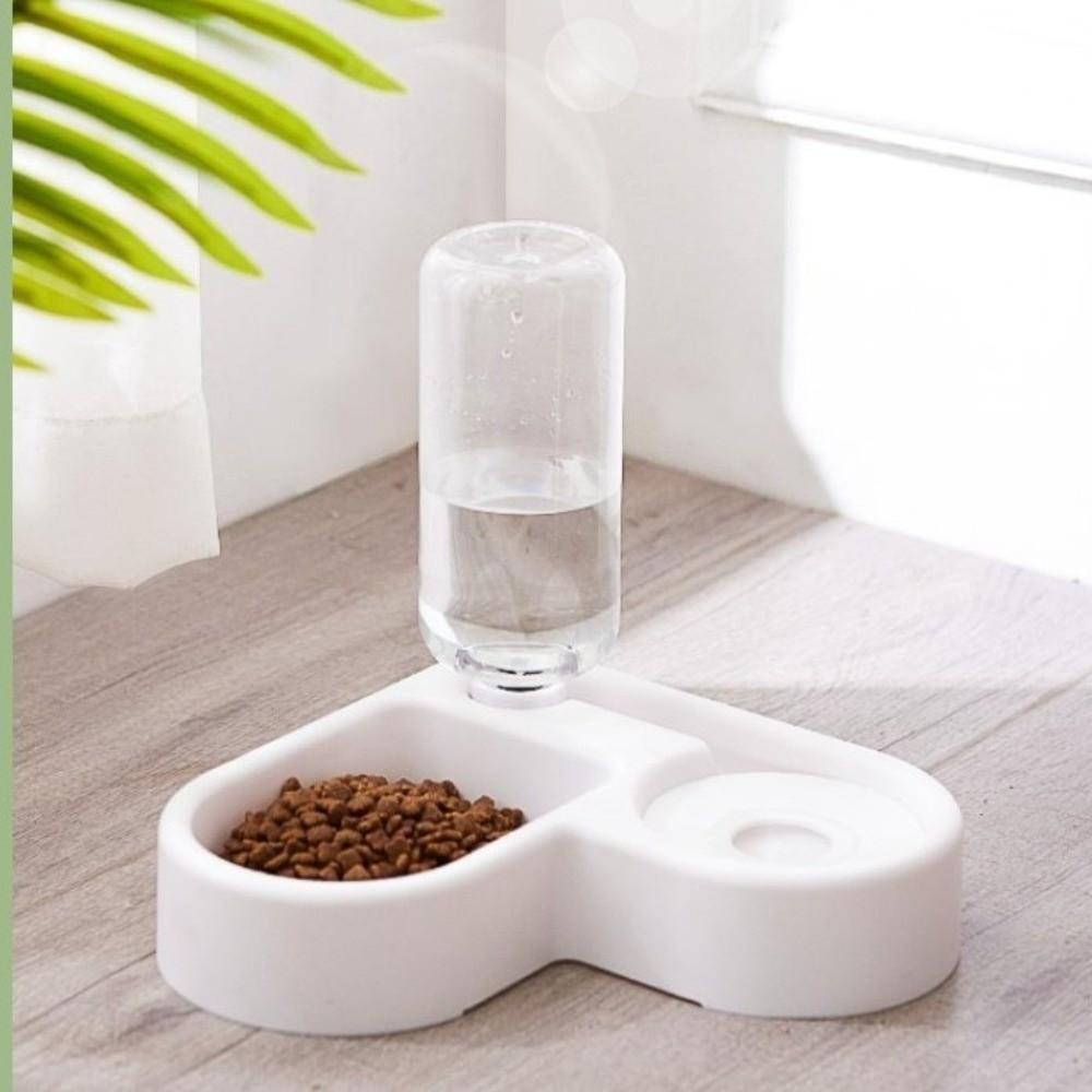 Moisture-proof Automatic Water Bowl Feeder Dual-use Corner Pet Food Dish Drinking And Feeding