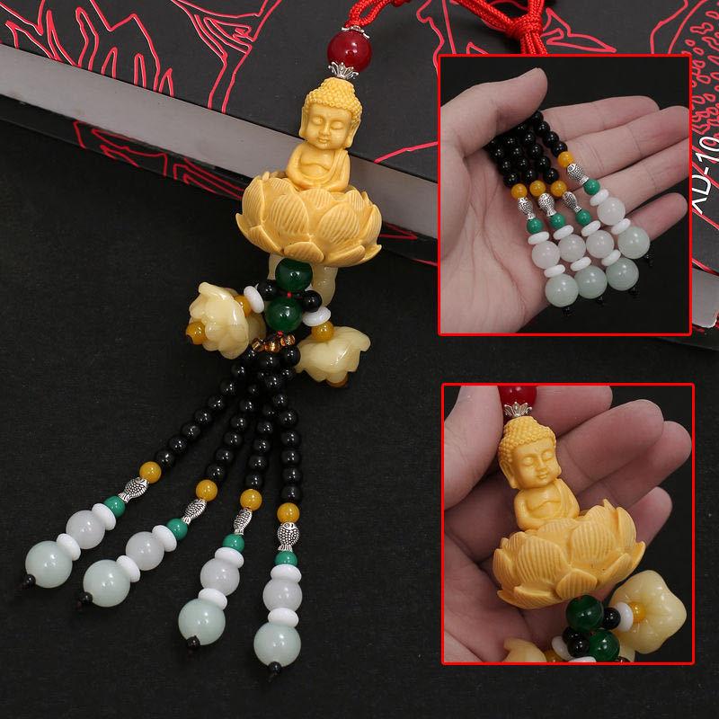 Car Pendant Out Of The Buddha And Into The Safe Chinese Style Resin Car Interior Pendant Pixiu Rearview Mirror Pendant