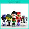 Colorful Teen Titans Go Miniature Set With Robin Raven Beast Boy Starfire Characters