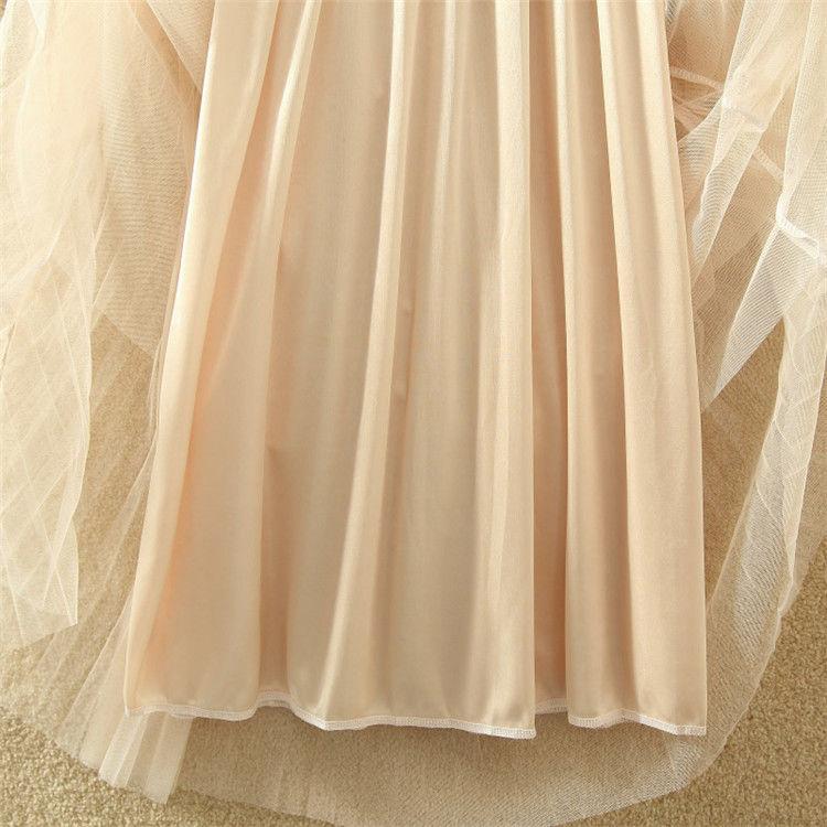 Юбка из пряжи Женская юбка-трапеция средней длины с эластичной резинкой на талии и принтом, кружевная юбка трапециевидной формы с высокой талией, плиссированная юбка