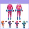 Cute And Comfortable Superkitties Children's Jumpsuit Cartoon Design Soft Milk Silk Fabric Multiple Colors 100cm-150cm/43.3-59.05in