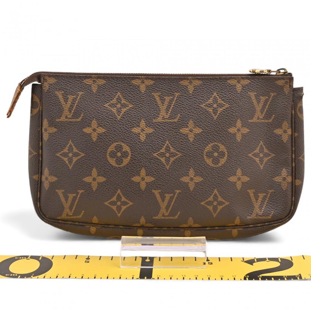 Auth LOUIS VUITTON Monogram Pochette Accessoires Pouch lv3312ss Used