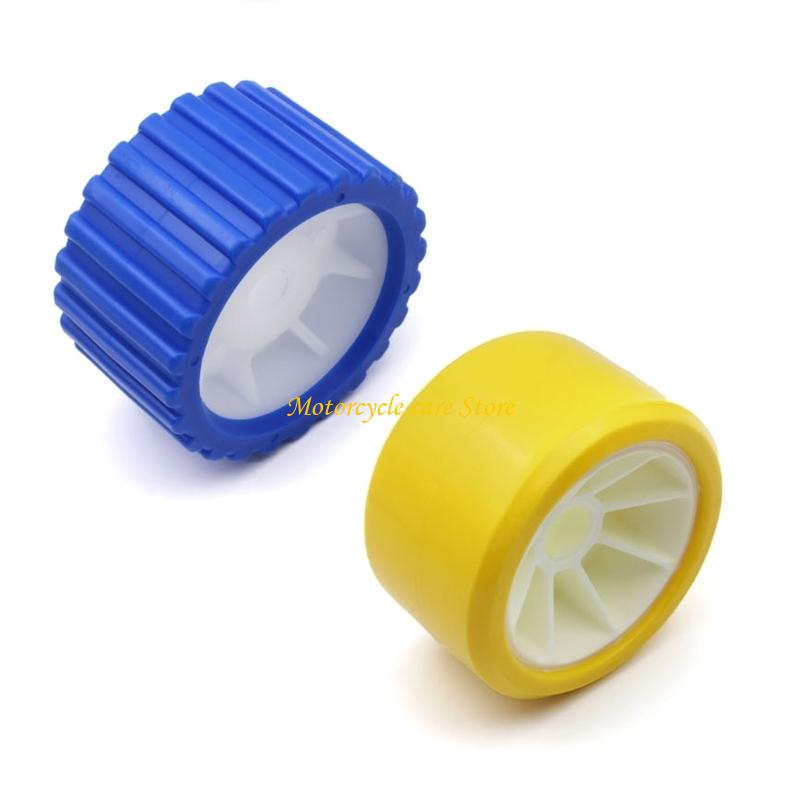 U75F Replacement Ribbed Wobble Roller Marine Loader Trailer Boat Hardware Accessories Heavy Duty Boat Roller Quick Release