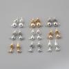 DIY Earring Cool Solid Stud Posts Simple Stud Ball Belt Ring Popular Earring