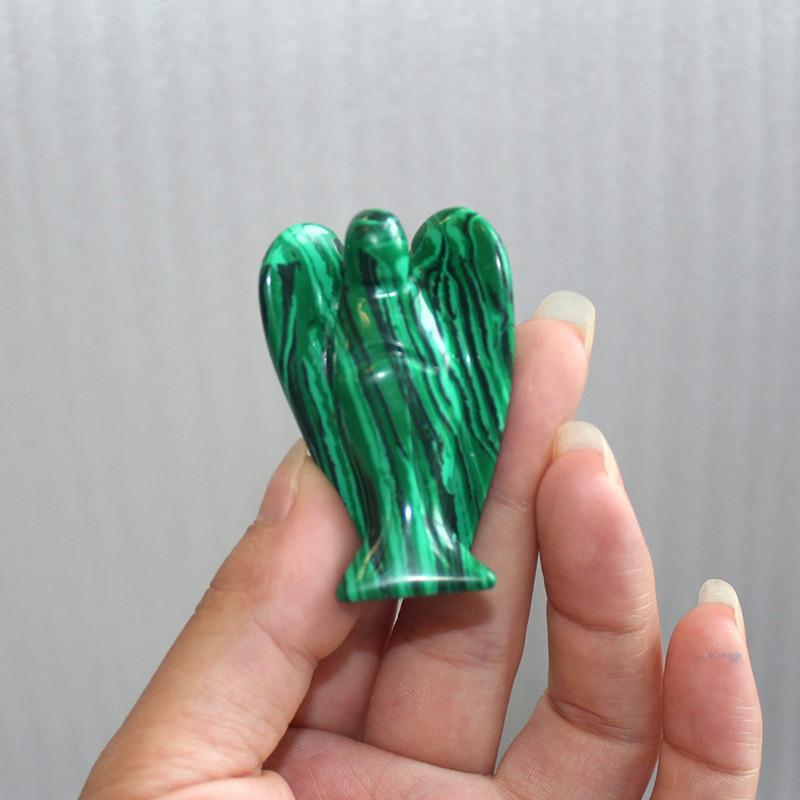 Unique Natural Gemstone Healing Crystal Carved Pocket Guardian Angel Perfect Home Decor Gift