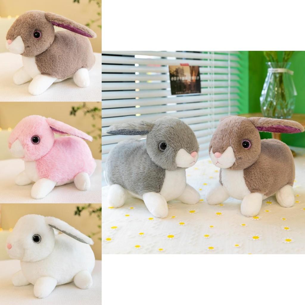 Adorable Plush Rabbit Toy Soft Stuffed Bunny Doll For Kids With Realistic Features