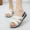 Slippers Women Summer Outer Soft Bottom Fashion All-match Home Thick Bottom Anti-slip Bath Middle-aged Ladies Sandals