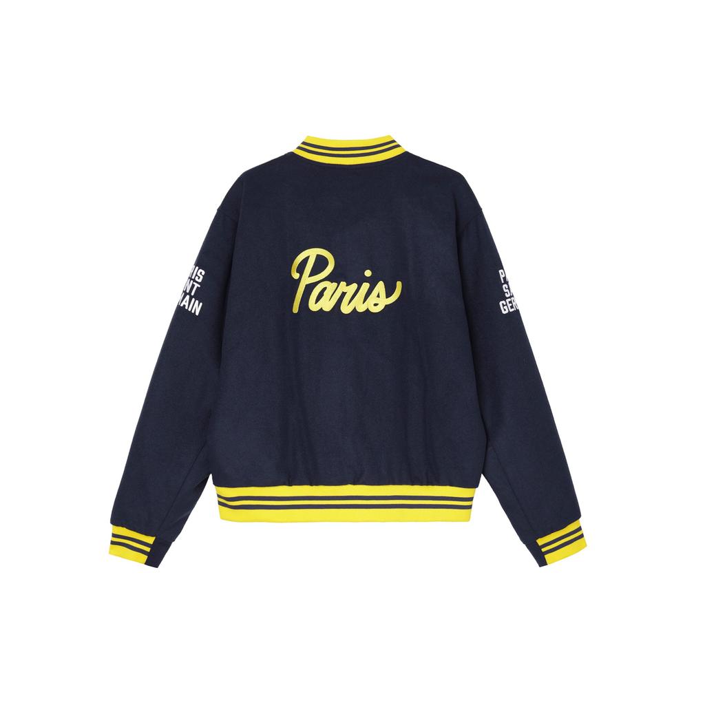 Nike Футбольная куртка Paris Saint-Germain Authentics Color Block Letter, мужская, темно-синяя, FQ7803-410