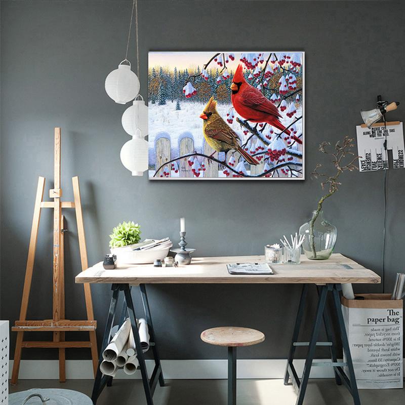 Алмазная картина 5d Зимний пейзаж DIY Полный квадрат Алмазная вышивка Продажа Ремесленный домашний декор