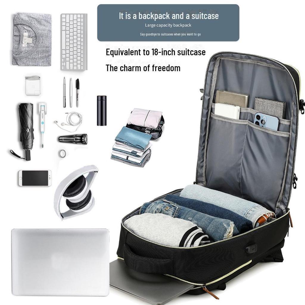 Дорожный рюкзак унисекс с отделением для обуви, легкий и вместительный, подойдет для работы, учебы или работы за компьютером.