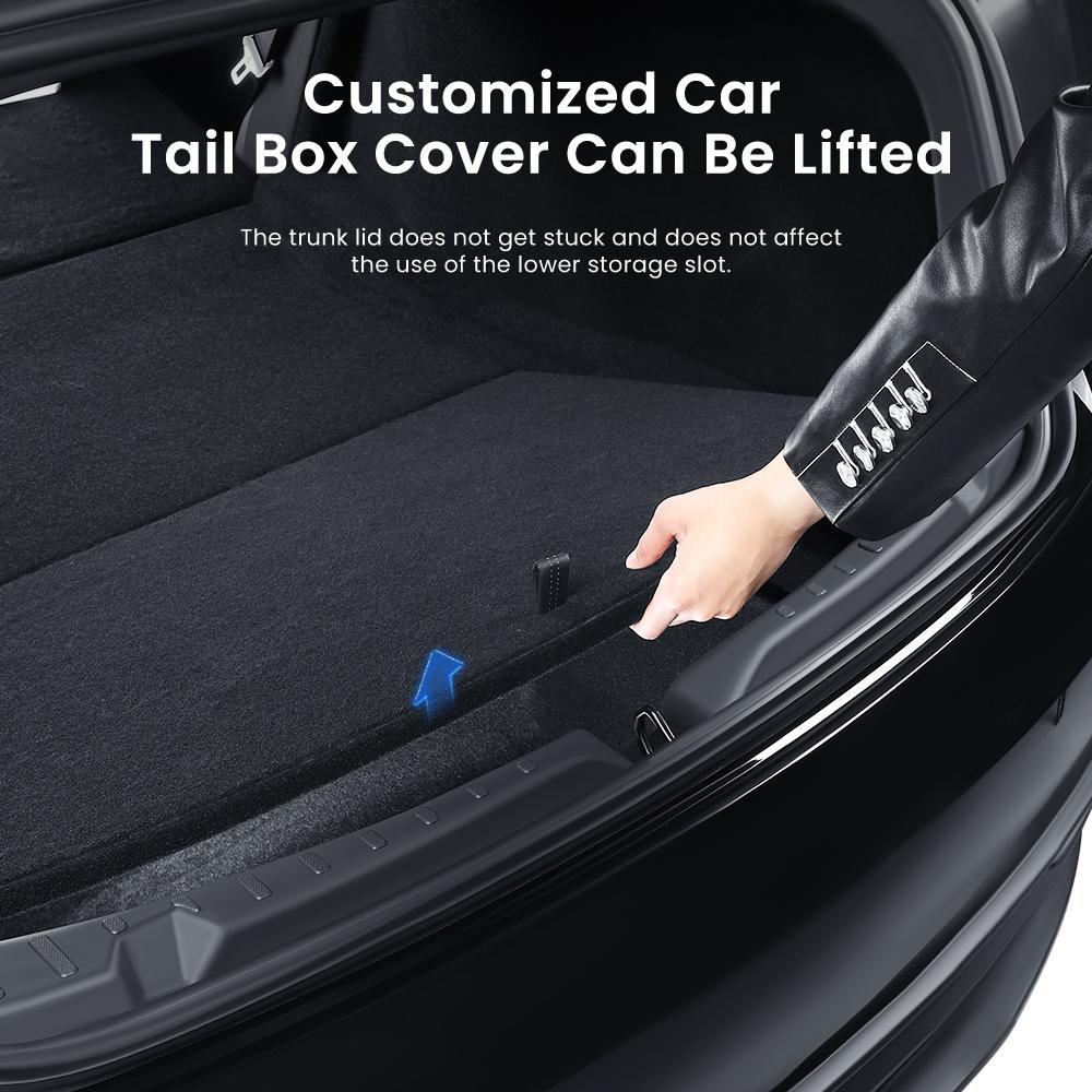 YZ для Tesla New Model 3 Highland 2025 Защитная накладка на багажник TPE Коврик против царапин Накладка на порог багажника Защитная крышка на порог