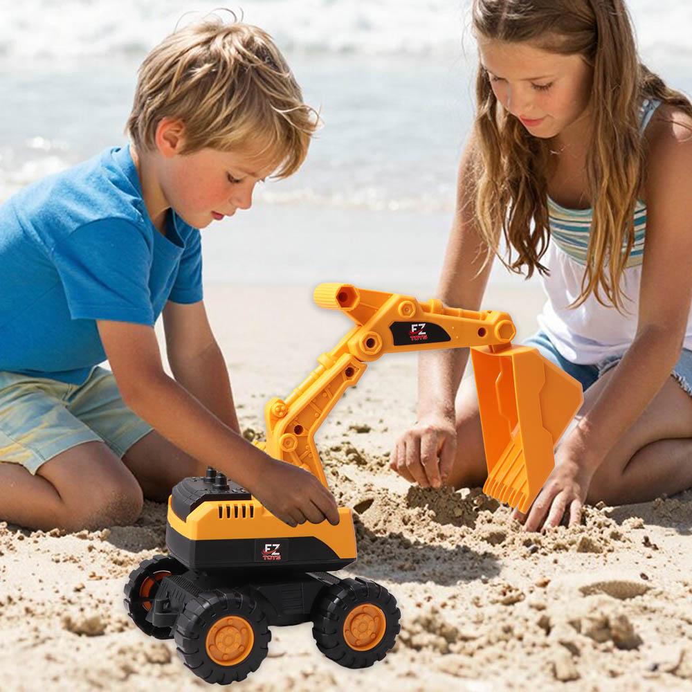 Friction Digging Engineering Car Toy Inertia Driving Excavator Model Kids Toy