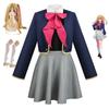 Cosplay Wig Costumes Fiber Synthetic Wig Anime Oshi No Ko Cosplay Orange Mixed Rose Pink Long Hair