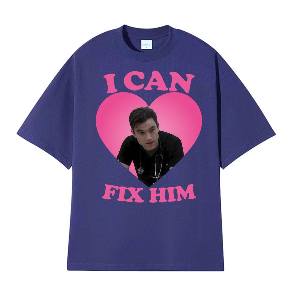 I Can Fix Him Patrick Ball As Dr Frank Langdon Heart T Shirt Men Women Fashion T Shirts Short Sleeve Comfort Tshirt Streetwear