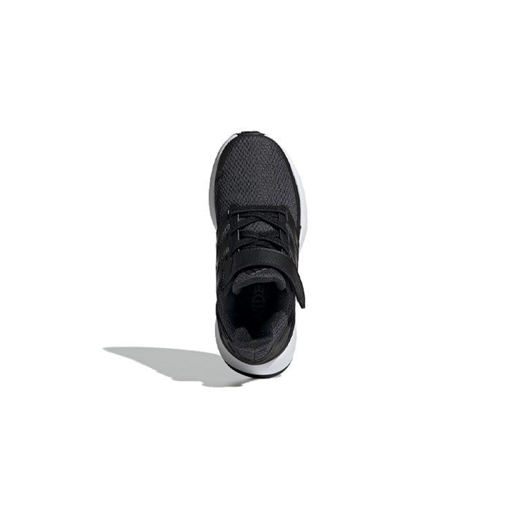adidas Беговые кроссовки для детей Run Wide EL, нескользящие, низкие, черные с белым, для возраста 3-7 лет, EH0267