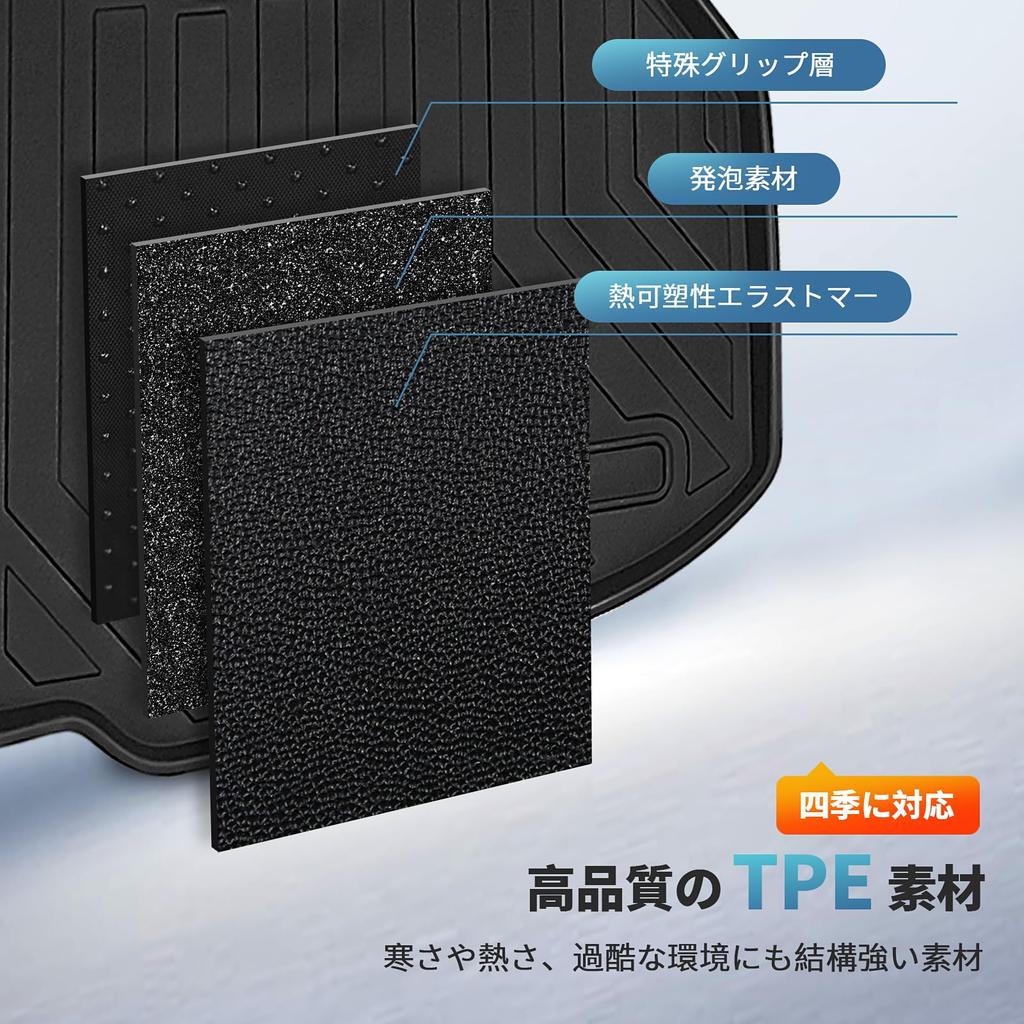 New Vezel RV Series Luggage Trunk 3D TPE Luggage Car 3D Cargo Easy 3D Custom Interior Protection Mat, Vehicle-Specific Mat, Material, Tray, Mat,