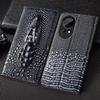 Ретро Чехол-книжка из Натуральной Кожи с Головой Крокодила Для Honor 50 60 70 80 90 100 200 300 400 Pro SE Lite Ultra Чехлы для Телефона