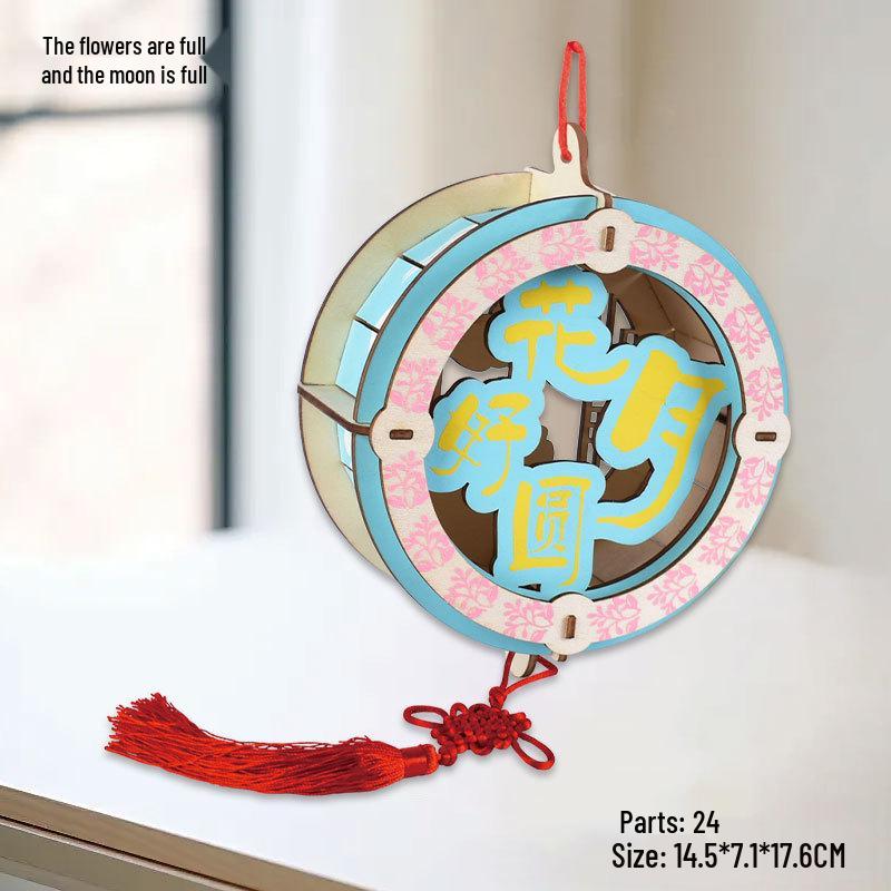 3D Деревянный Пазл Колесо Обозрения - Развивающий DIY Подарок для Детей