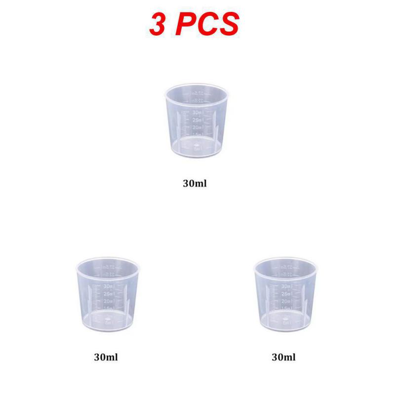 Clear Plastic Graduated Measuring Cupws Househould Portable Baking Beaker Liquid Measure Jug Transparent Cup Container
