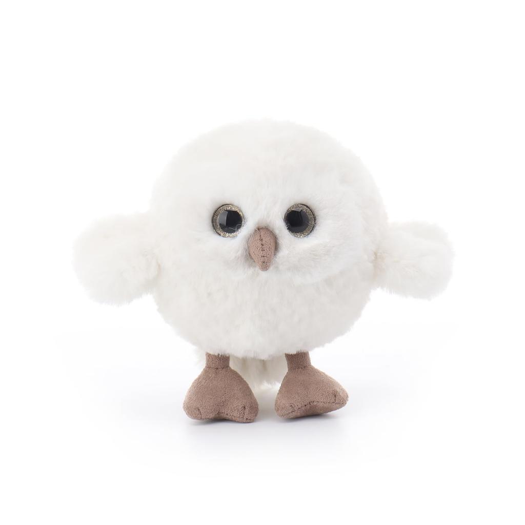 Apricot Lamb Snowy Owl Plush Toy for Kids, Soft and Cute, Fluffy Snowy Owl for Girls and Boys, 12cm