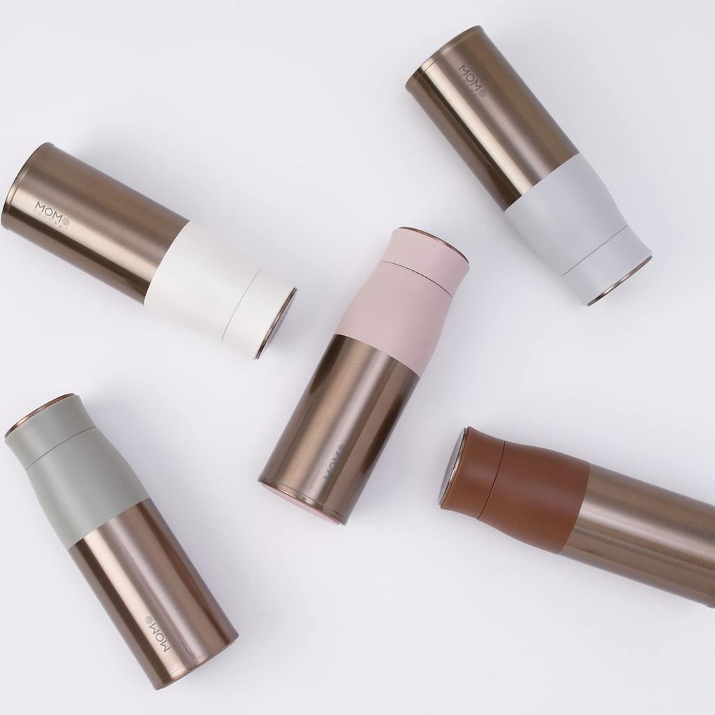 MOMO CONCEPT Бутылка для воды с вакуумной изоляцией, легкий тамблер Lupine RG 400 мл, ледяной серый 01002-29232R