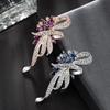 Brooch Pin Diamond Corsage High-End Women'S Delicate Corsage Suit Pin Holiday Gifts