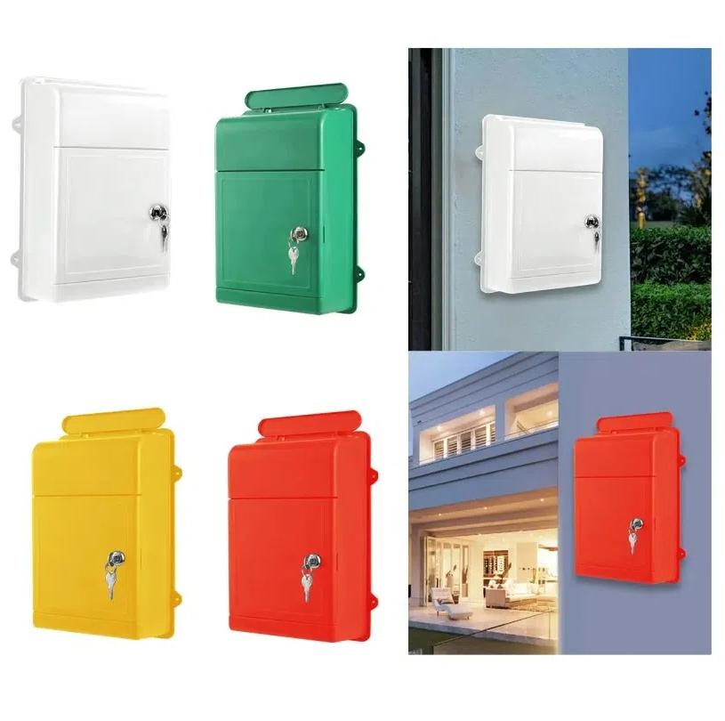 С замком почтовый ящик пластиковый почтовый ящик почтовый ящик универсальный ящик для писем для дома двора офиса