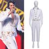 Белый костюм Короля Кота Элвиса Пресли для косплея на Хэллоуин оптом
