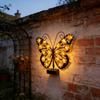 Solar Outdoor Wall Light with Butterfly Decoration – Villa Garden & Courtyard Landscape Light / Ambient Wall Lamp