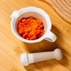 Manual Ceramic Grinding Bowl Safety Rice Paste Bowl Baby Food Milling Bowl  Garlic Ginger Grinding