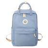 College Style Junior High School Student Schoolbag Solid Color Student Backpack Women's Nylon Backpack