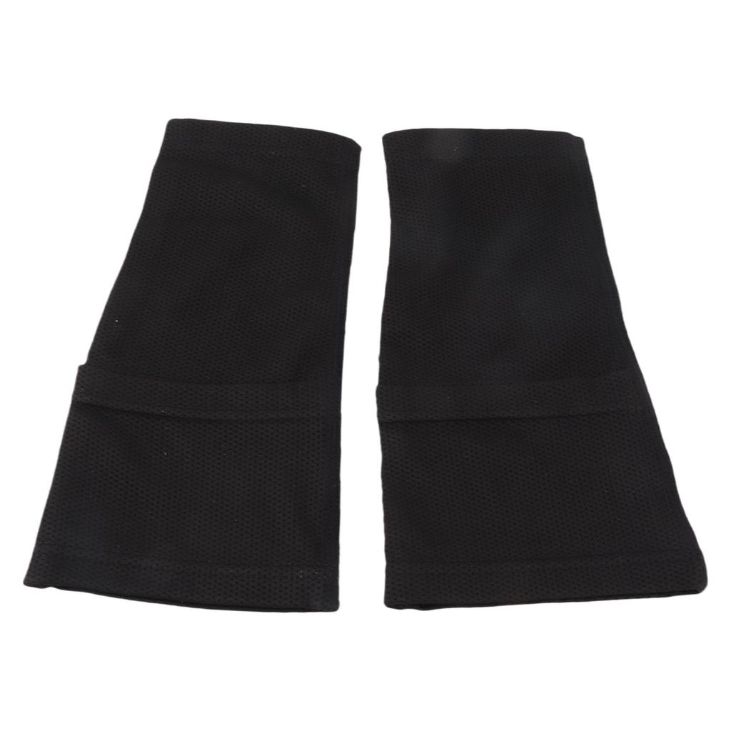 1 Pair Soccer Shin Guards Sleeves Prevent Slip Double Layers Football Compression Calf Sleeves L