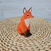Hand-carved Basswood Little Fox Creative Shooting Props Cute Fox Ornaments Street Stall Products Wholesale