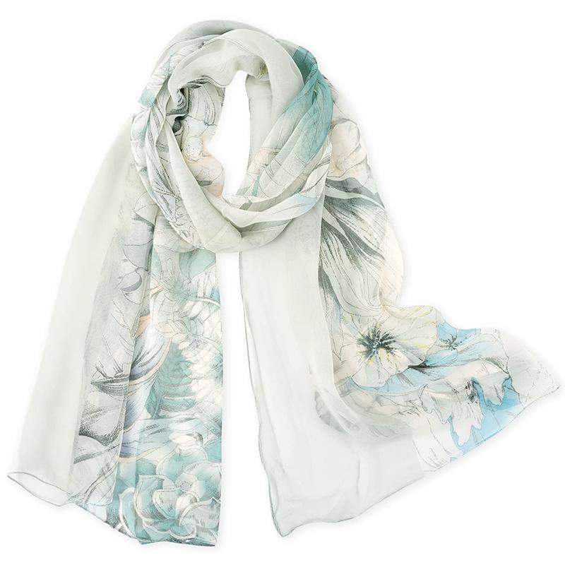 Fashion Chiffon Leopard Print Design Women Silk Scarf Shawl Elegant Headscarf Bandage Hijabs Muslim Wrap Scarves