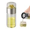 Glass Tea Infuser Bottle Leak-Proof Tea Maker with Mesh Filter Anti Scalding 3 In 1 Loose Leaf Tea Brewing Bottle for Tea Lovers Gift