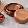 Ins Круглая деревянная тарелка поднос для еды для кухни ресторана вечеринки кафе десерт салат фрукты тарелки декоративный поднос сервировочный поднос