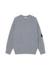 STONE 25FW Unisex Ribbed Badge Crew Neck Knitwear Sweater