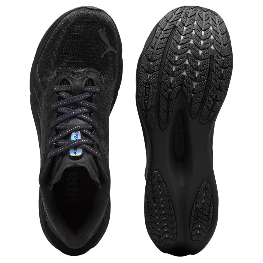 Puma Deviate Nitro 4 3E Широкие Удобные Дышащие Легкие Беговые Кроссовки Мужские Кроссовки Черный 312901-02