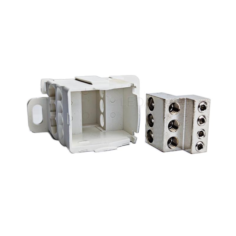 1 шт. Клеммная колодка UKK80A Din Rail 1 в много выходов распределительная коробка универсальный электрический проводной соединитель красный желтый синий зеленый