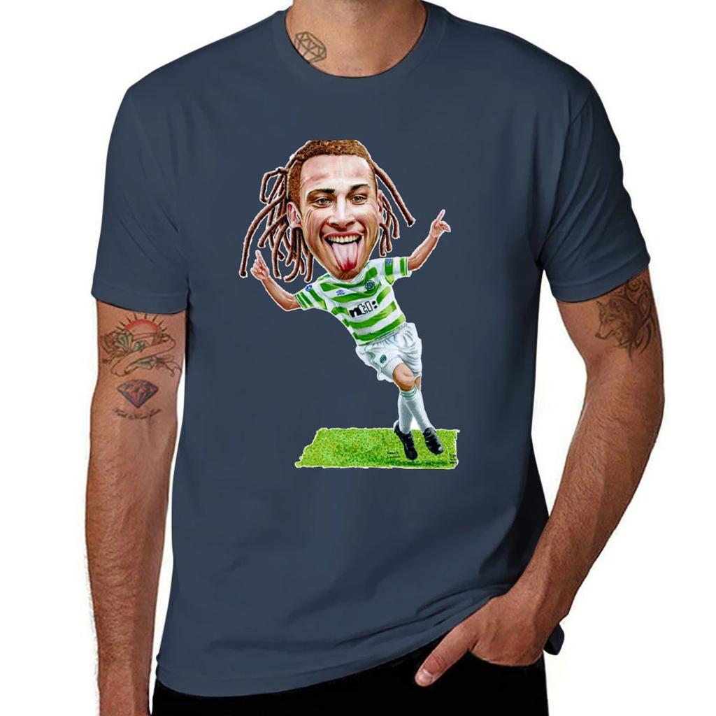 Henrik Larsson Celtic Tshirt Water Resistant Casual Tshirt