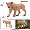 Realistic African Wildlife Lion Toy Set: Male, Female, and Mountain Lion for Children's Cognitive Learning