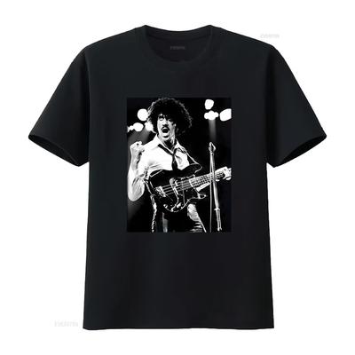 Новая хлопковая футболка в концертном стиле Фила Лайнотта из Thin Lizzy для S 5XL UM195 винтажная стираная эластичная уличная одежда повседневная