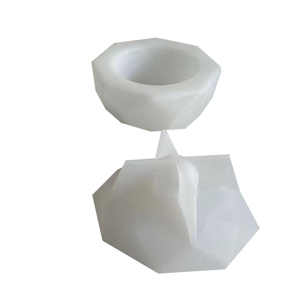 Формы для банок из смолы Восьмиугольная банка Силиконовые формы с крышкой Силиконовые формы для смолы для хранения своими руками Подставка для ювелирных изделий Кейс