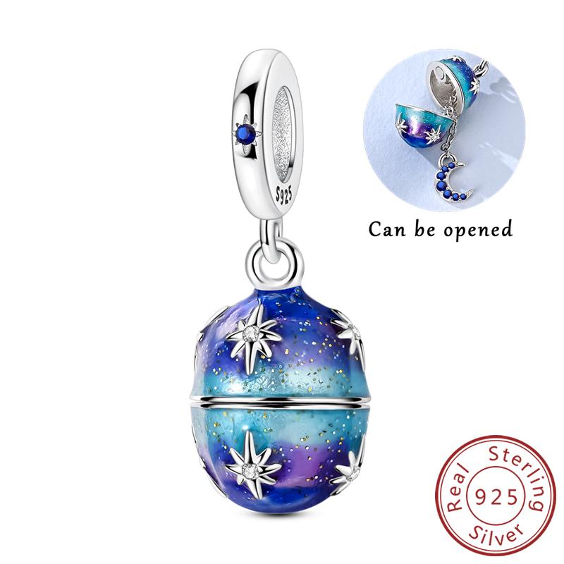 New Copper Charms Beads Star And Moon Paw Print Easter Egg Charms Fit Original Pendant Bracelet Diy Jewelry Gift