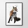 Poster Fox Abstraction Art Print