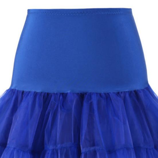 Женская летняя тюлевая юбка, винтажная однотонная юбка-трапеция с высокой талией, гладкая юбка с внутренним слоем, украшение для вечеринки