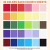 8.5" X 11" Colored Cardstock Bulk 150 Sheets 30 Assorted Colors Construction Paper Card Stock Printer Paper for DIY Crafts Scho