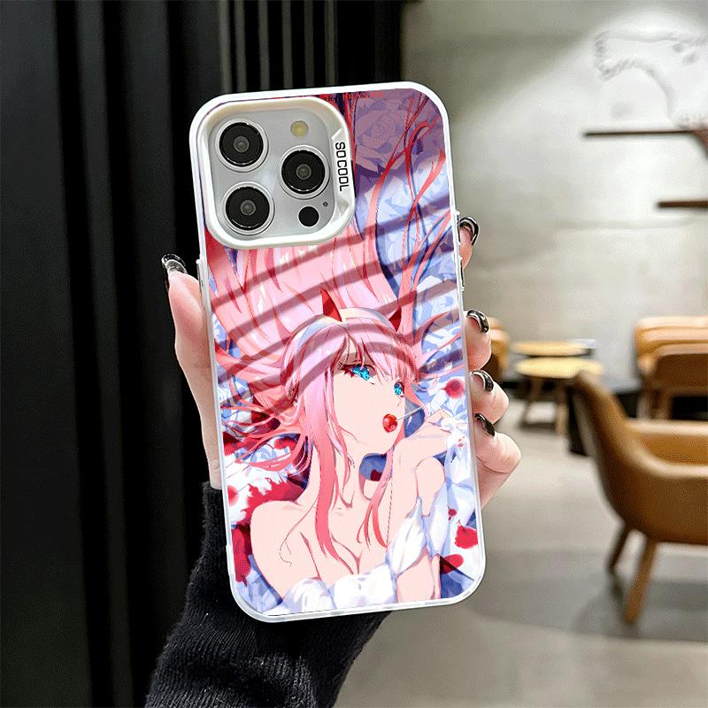 Дорогая Зеро Ту 02 Аниме Ударопрочный Чехол для Телефона для iPhone 17 Air 16 16E 15 Pro Max 14 Plus 13 Mini 12 Задняя Крышка Противоударный Fund